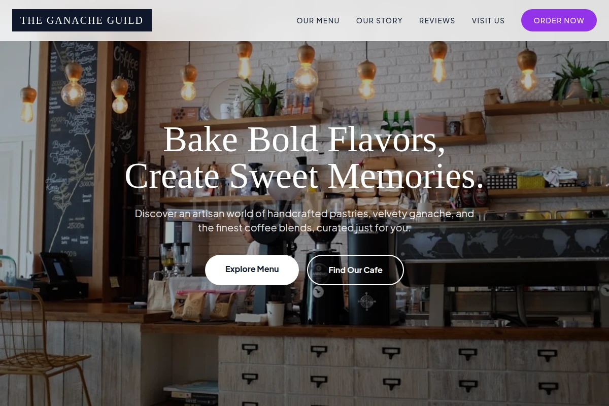 Menu Cafe