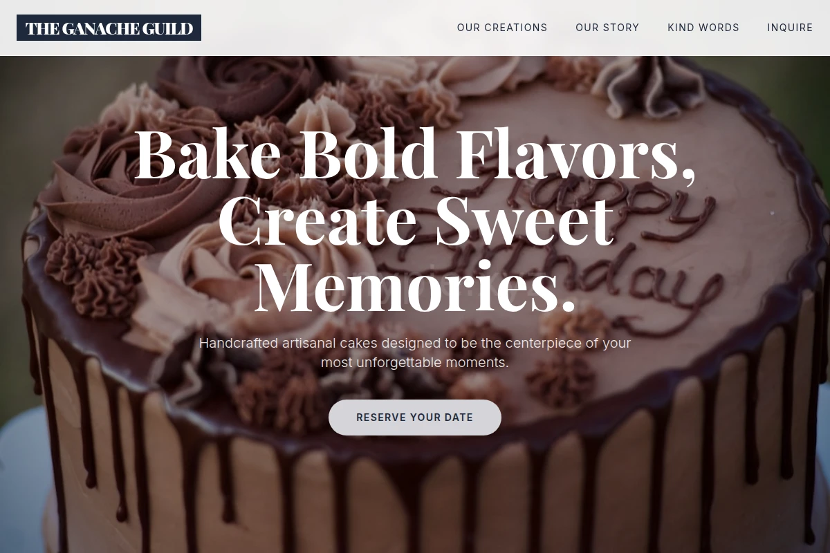 Menu Cakes